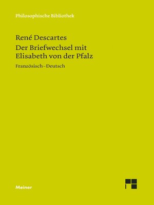 cover image of Der Briefwechsel mit Elisabeth von der Pfalz